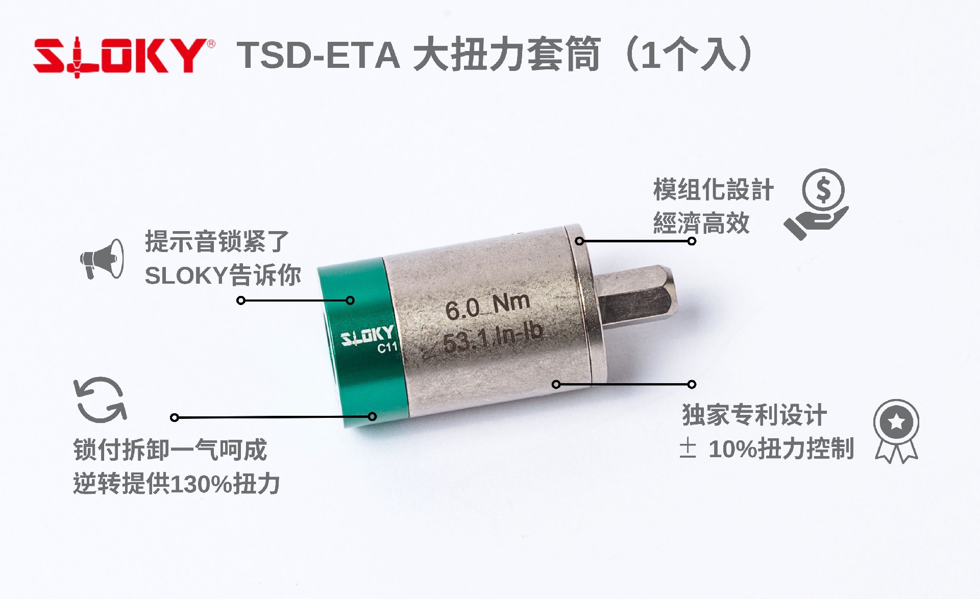 SLOKY大扭力套筒（TSD-ETA）