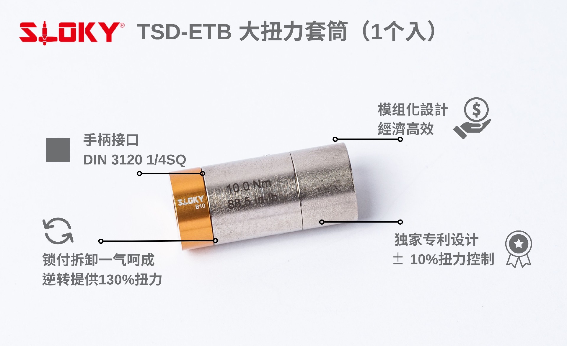 SLOKY大扭力套筒（TSD-ETB）