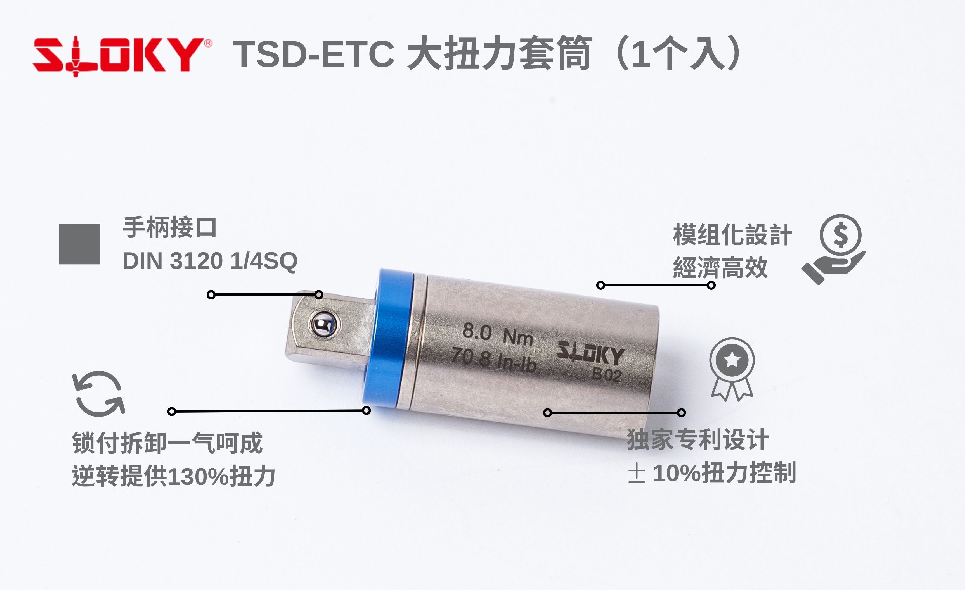 SLOKY大扭力套筒（TSD-ETC）